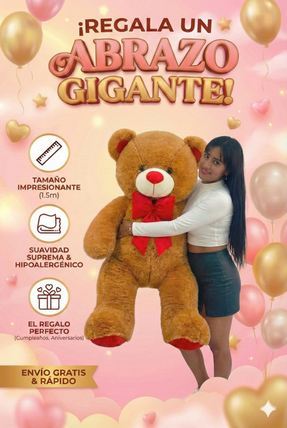 ¡Regala el Abrazo Más Grande del Mundo! El Oso Gigante Premium que Derrite Corazones al Instante.